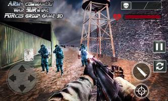 Army Commando War Survival : Forces Group Game 3D capture d'écran 2