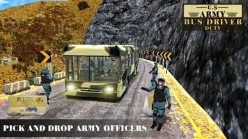 US Army Transport Bus Driver Duty: Army Bus Game скриншот 2