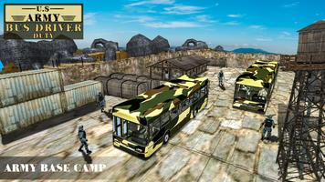 US Army Transport Bus Driver Duty: Army Bus Game скриншот 3