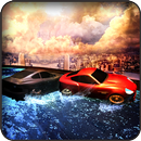 Water surfing floating car-hover car surfing games APK
