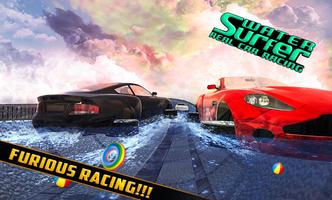 1 Schermata Water surfing floating car-hover car surfing games
