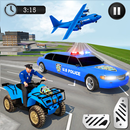 US Police Limousine Car: Truck Transporter Game APK