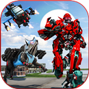 US Police Robot Transform: Wolf Helicopter Game APK