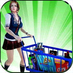 Super Market Cashier Girl Sim: Cash Register Games