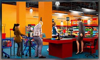 Super Market Cashier Girl Sim: Cash Register Games تصوير الشاشة 1