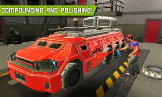 Big Muscular Truck Robot Mechanic Car Workshop screenshot 2