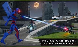 Cop Hover Car Robot Transform پوسٹر