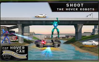 Cop Hover Car Robot Transform اسکرین شاٹ 1