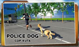 Polizeihund Jagd Kriminalität Plakat