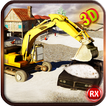 Excavator Snow Plow Simulator