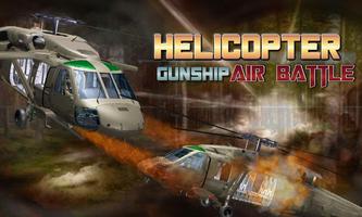 hélicoptère de combat gunship Affiche