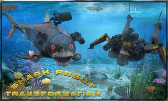 Starving Shark Robot Transform Affiche