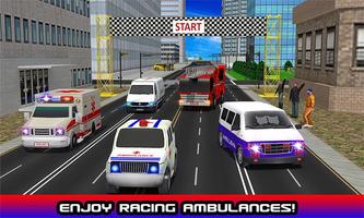 911 Racing Ambulance 3D capture d'écran 1