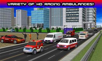 911 Racing Ambulance 3D capture d'écran 2
