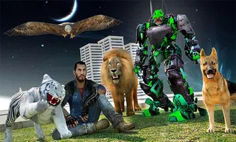 Multi Robot Transforming Game: Robo Animal Cop Dog ảnh chụp màn hình 3