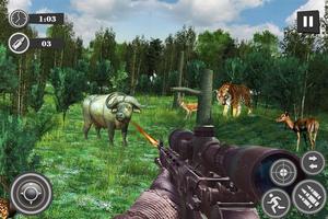 スナイパーハンティングサバイバルミッション：野生動物ゲーム スクリーンショット 1