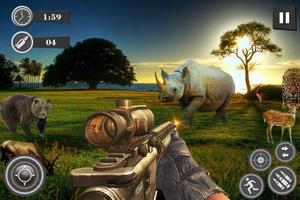 スナイパーハンティングサバイバルミッション：野生動物ゲーム スクリーンショット 2