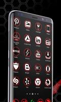 Red Tech Neon Launcher screenshot 3