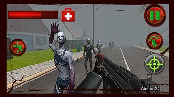 Zombie Defense: Dead Target 3D capture d'écran 1