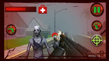 Zombie Defense: Dead Target 3D capture d'écran 2