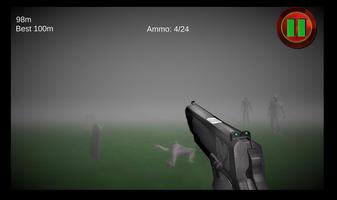 Zombie Shooter: Run Away 3D capture d'écran 1