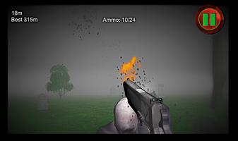 Zombie Shooter: Run Away 3D capture d'écran 3