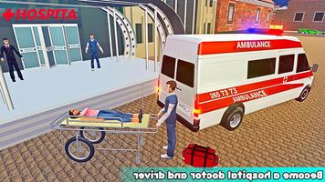 Ambulance Rescue Driver Simulator:Fast Driving capture d'écran 2