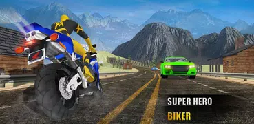 Superheld Fahrrad Reiten frei Spiel 3d