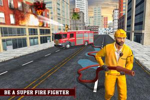 New Firefighter Real Truck Addictive Rescue Games স্ক্রিনশট 2