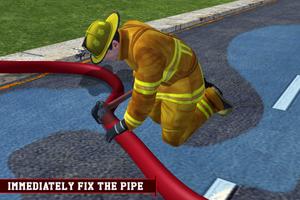 New Firefighter Real Truck Addictive Rescue Games capture d'écran 3