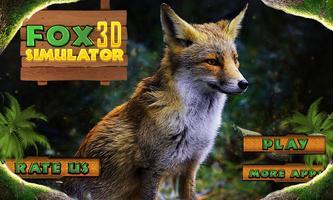 Wild Fox Simulator 3D-poster