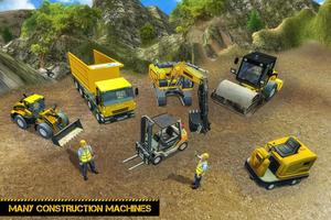 路 挖掘機 驅動器： 施工 遊戲 免費 截圖 3