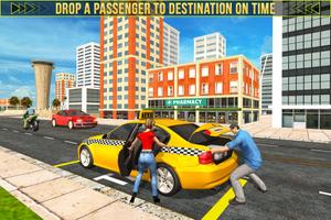 Cab Driving City Driver: Taxi Games New 2018 Affiche