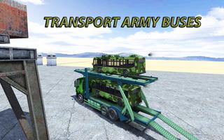 Offroad Army Truck Transport Parking Simulator Affiche