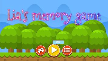 Lia Memory Game Plakat