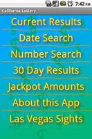 California Lottery Results ポスター