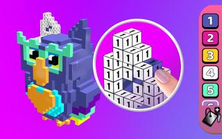 Voxel Island - Color 3D pixel blocks by numbers screenshot 2