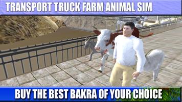 Transport Truck Farm Animal Affiche