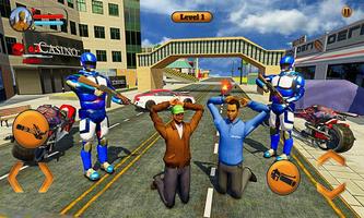 US Police Spider Robot: Moto Hero Gangster Chase screenshot 1