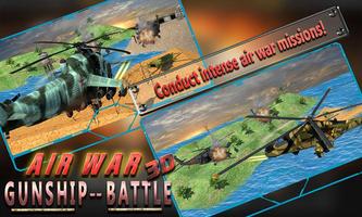 Air War Gunship Battle 3D Affiche