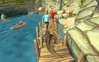 Crocodile Simulator Beach Attack capture d'écran 1