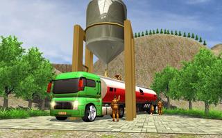 Oil Tanker Truck Driving Game captura de pantalla 1