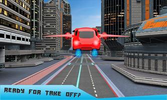 Future Flying Car Robot Taxi Cab Transporter Games screenshot 2