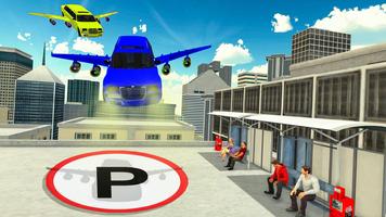 Modern Flying Car Limousine Taxi Simulator Games ภาพหน้าจอ 1