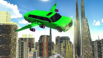 Modern Flying Car Limousine Taxi Simulator Games capture d'écran 3