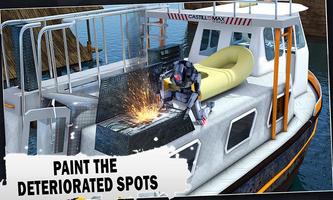 Futuristic Robot Boat Mechanic ảnh chụp màn hình 1