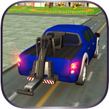 Car Tow Truck Transporter 3D icon