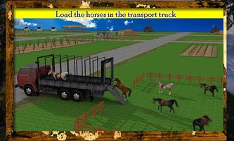 Horse Transport Truck Affiche