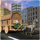 Horse Cart Carriage: City Transporter icon