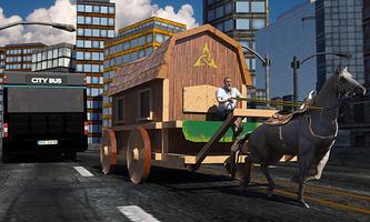 Horse Cart Carriage: City Transporter capture d'écran 2